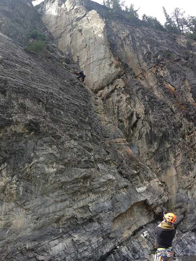 Climbing in Cougar Canyon