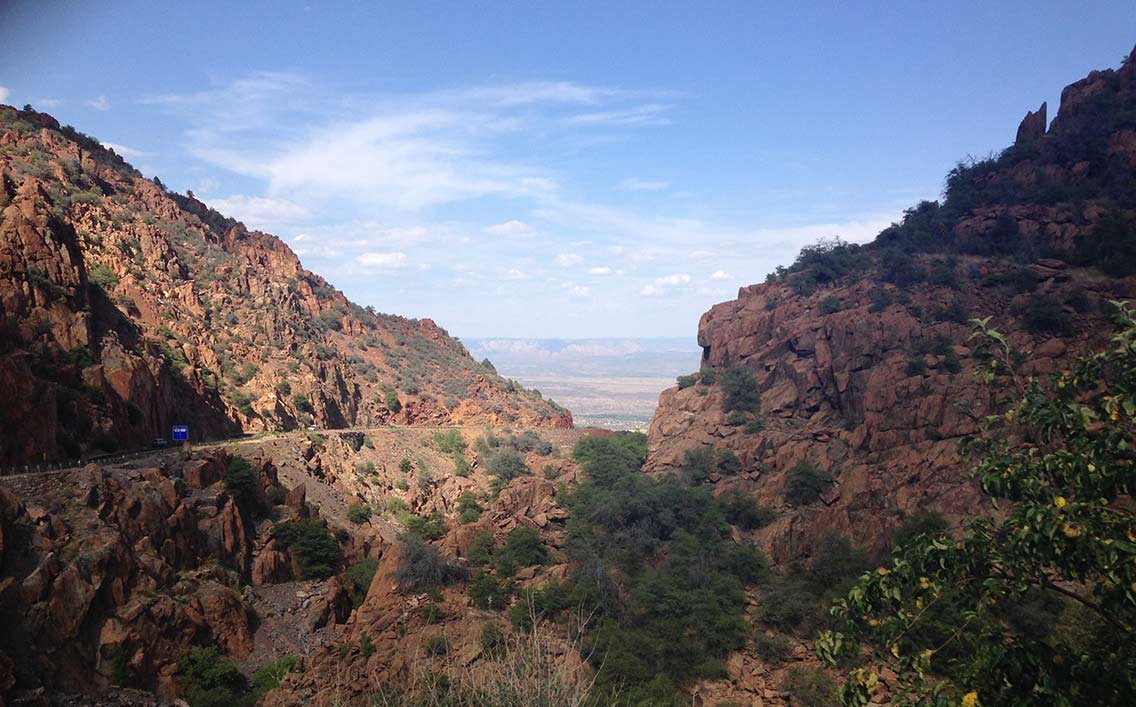 View coming into Jerome