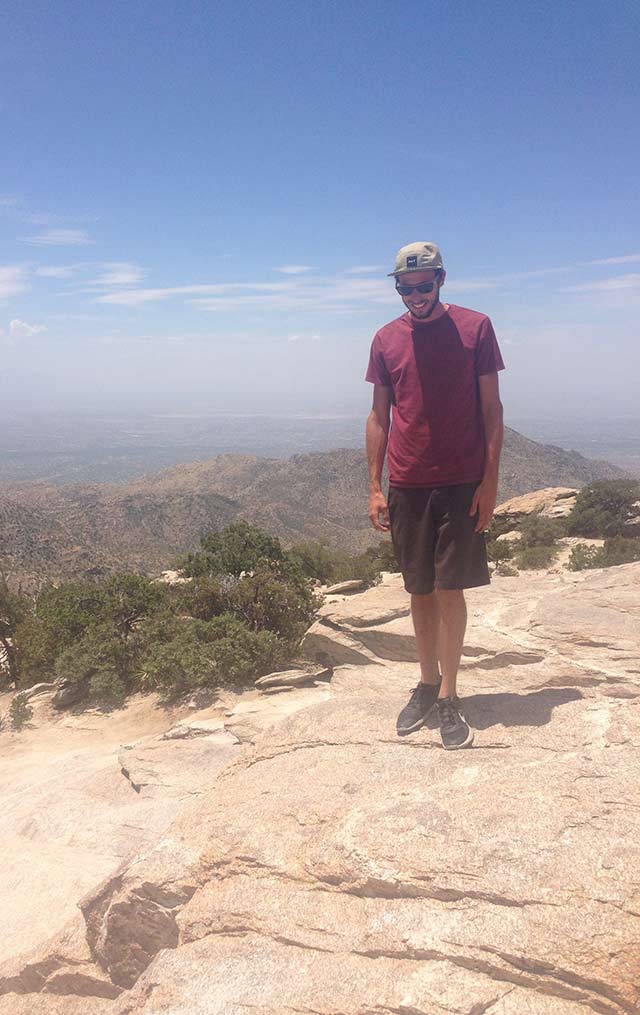 At the top of Mount Lemmon