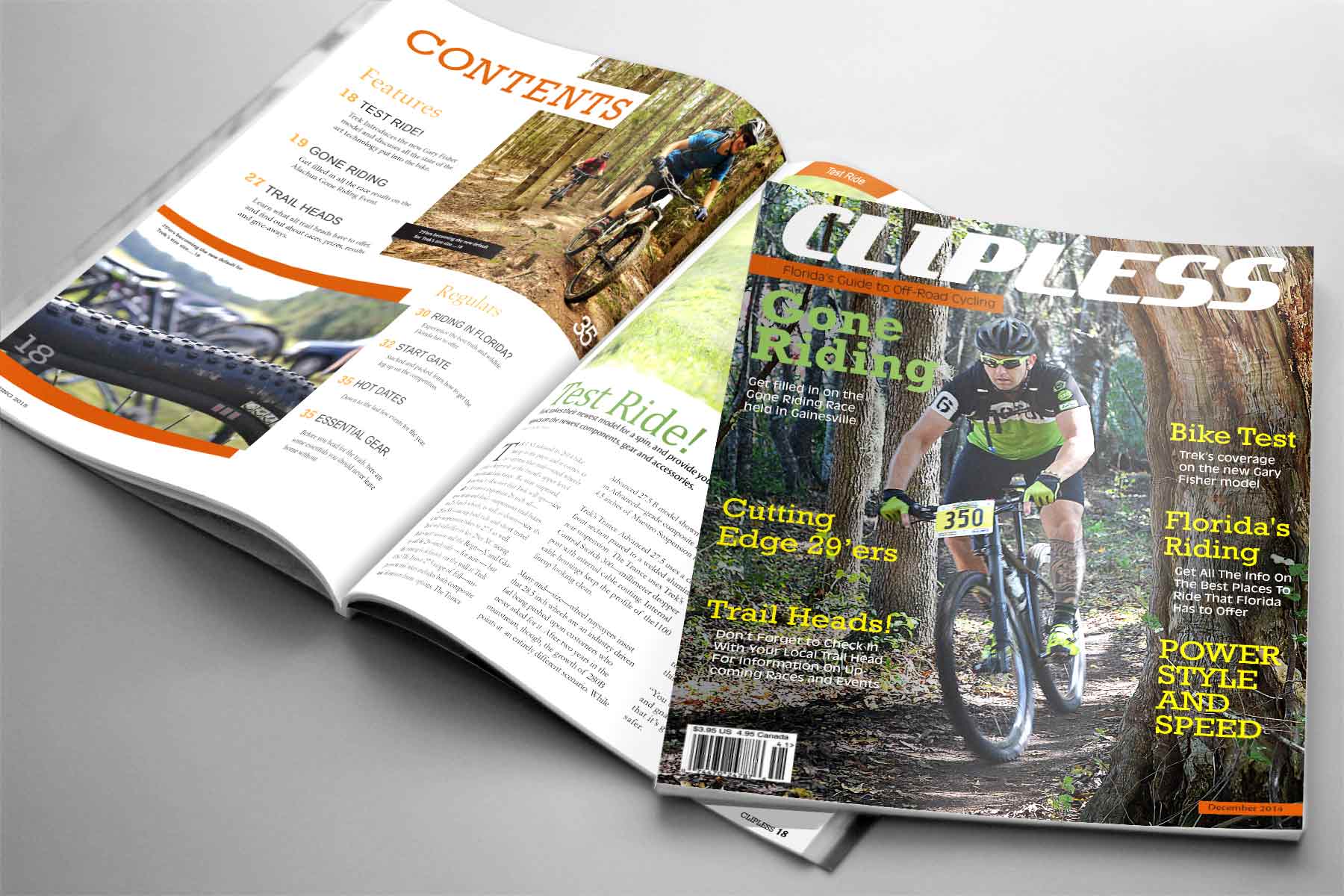 Clipless cover and TOC Spread